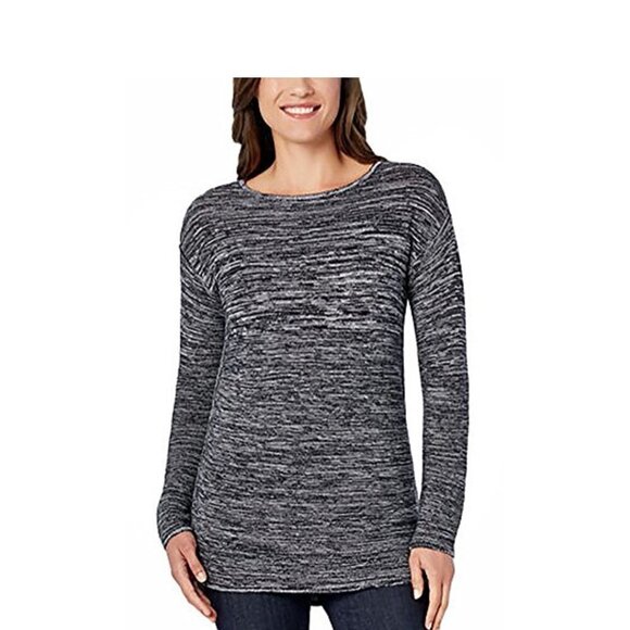 Ellen Tracy Sweaters - (333)Ellen Tracy Women's Marked Knit Boat Neck Pullover Sweater Size M